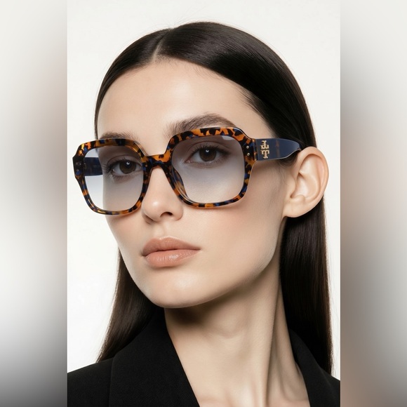Tory Burch TY7143U 1881/14 Tortoise Sunglasses with Orange Case main image 4